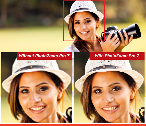 Enlarge portions of your photos with no loss of quality!